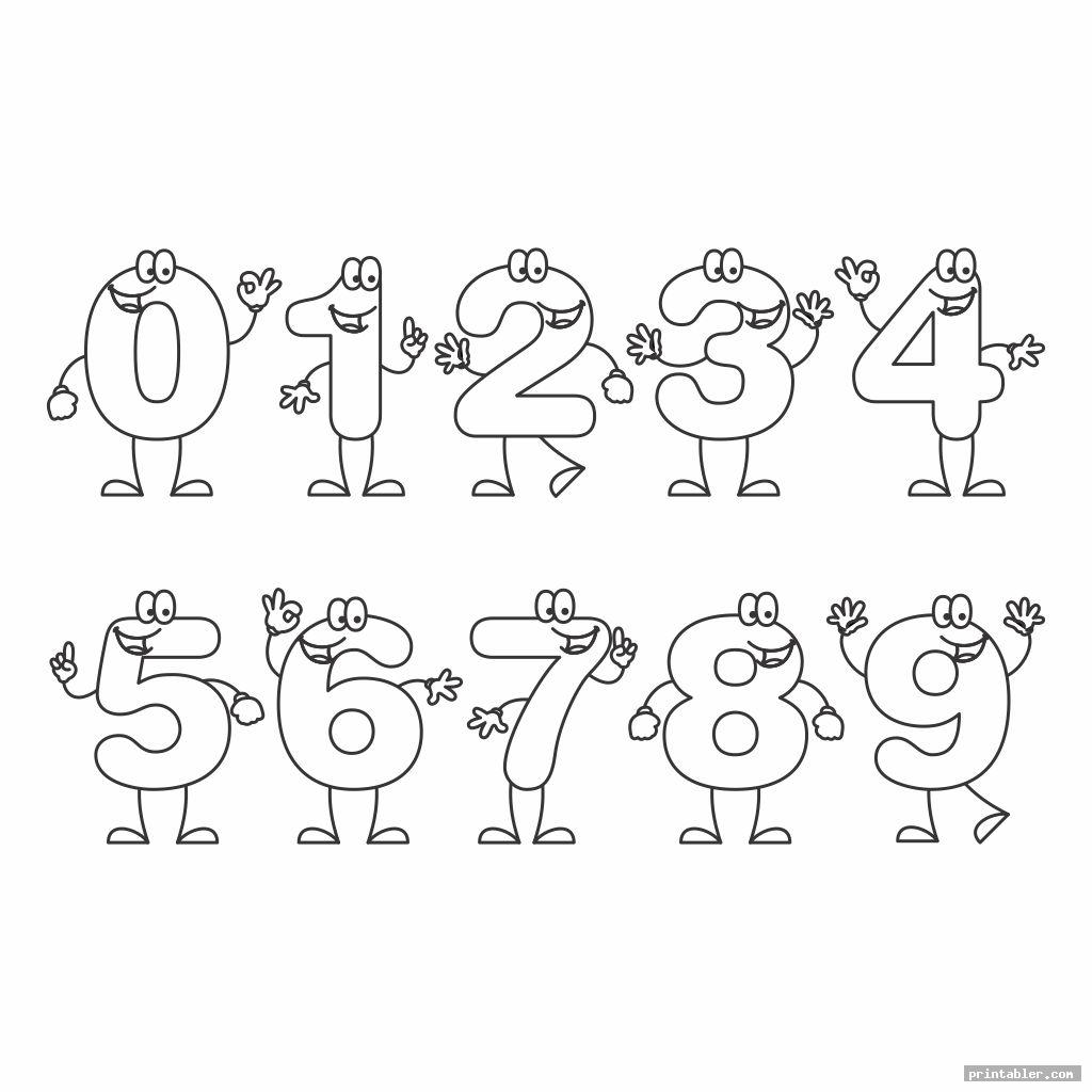 Printable Bubble Numbers 1 10 