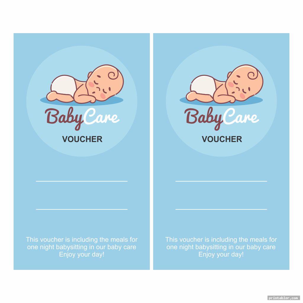 Babysitting Voucher Printable Free