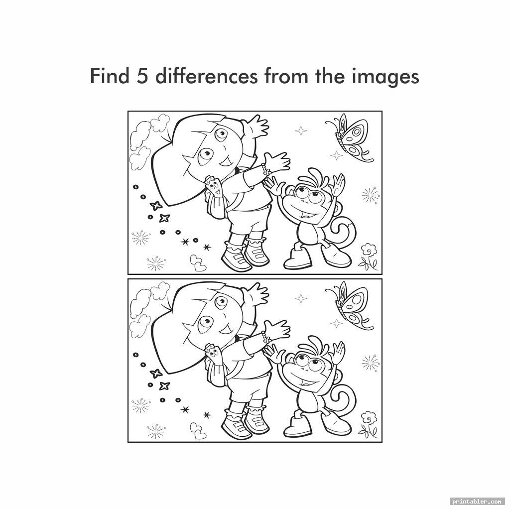Spot The Difference Free Printable Adult