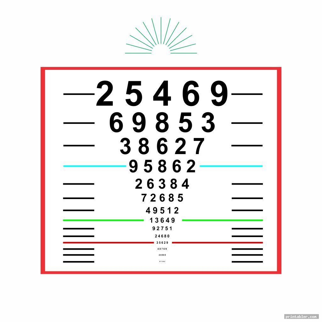 Eye Chart For Children Printable Gridgit