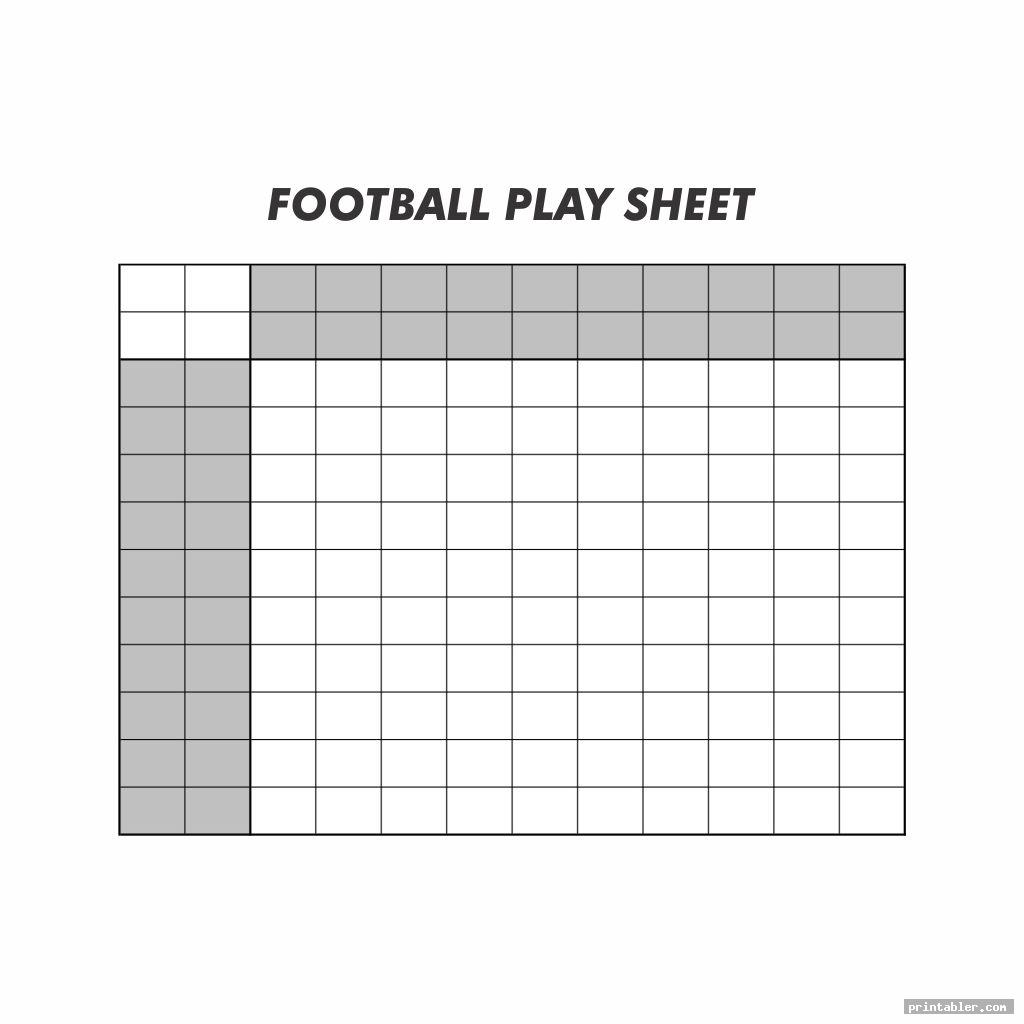Printable Football Sheets