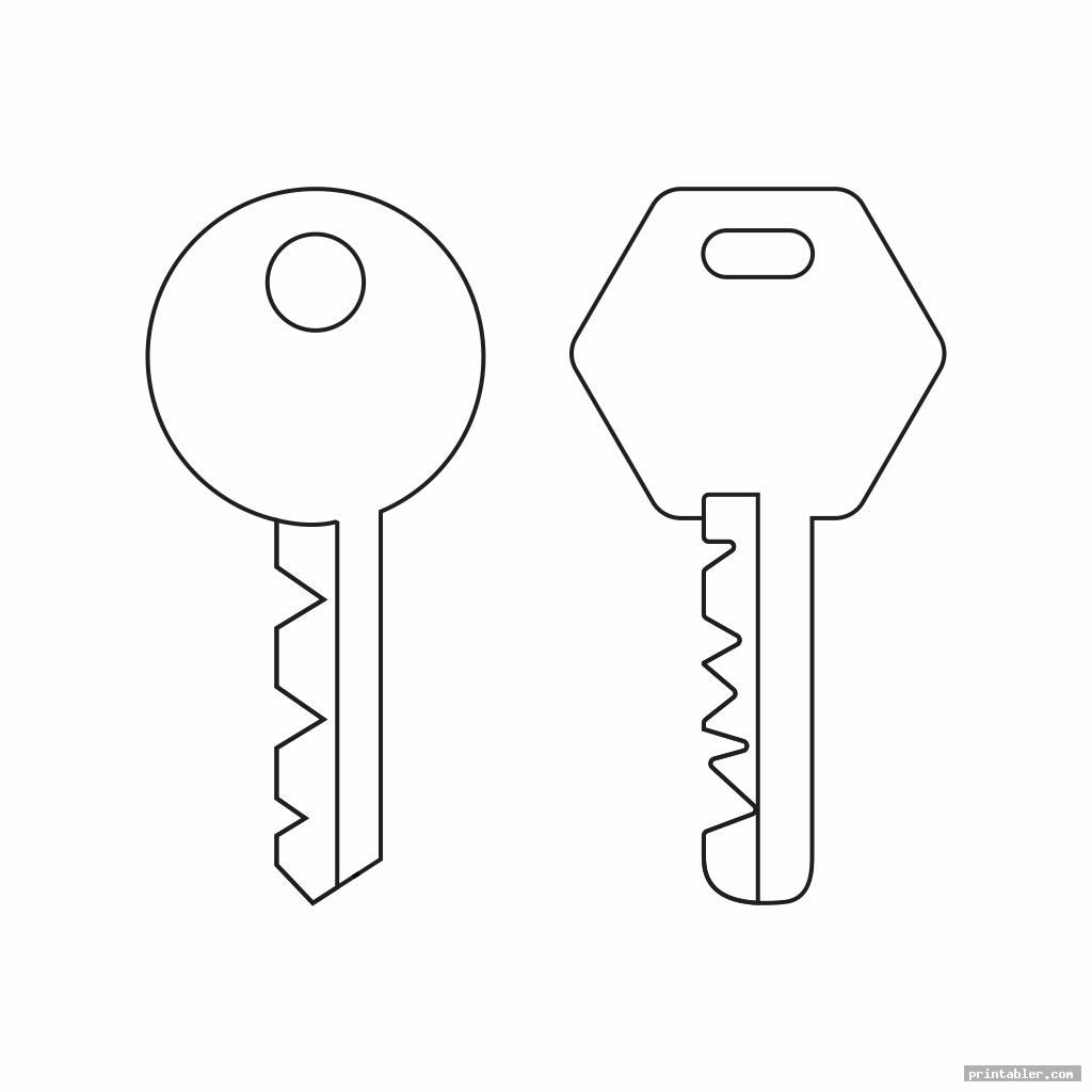 key template printable for use