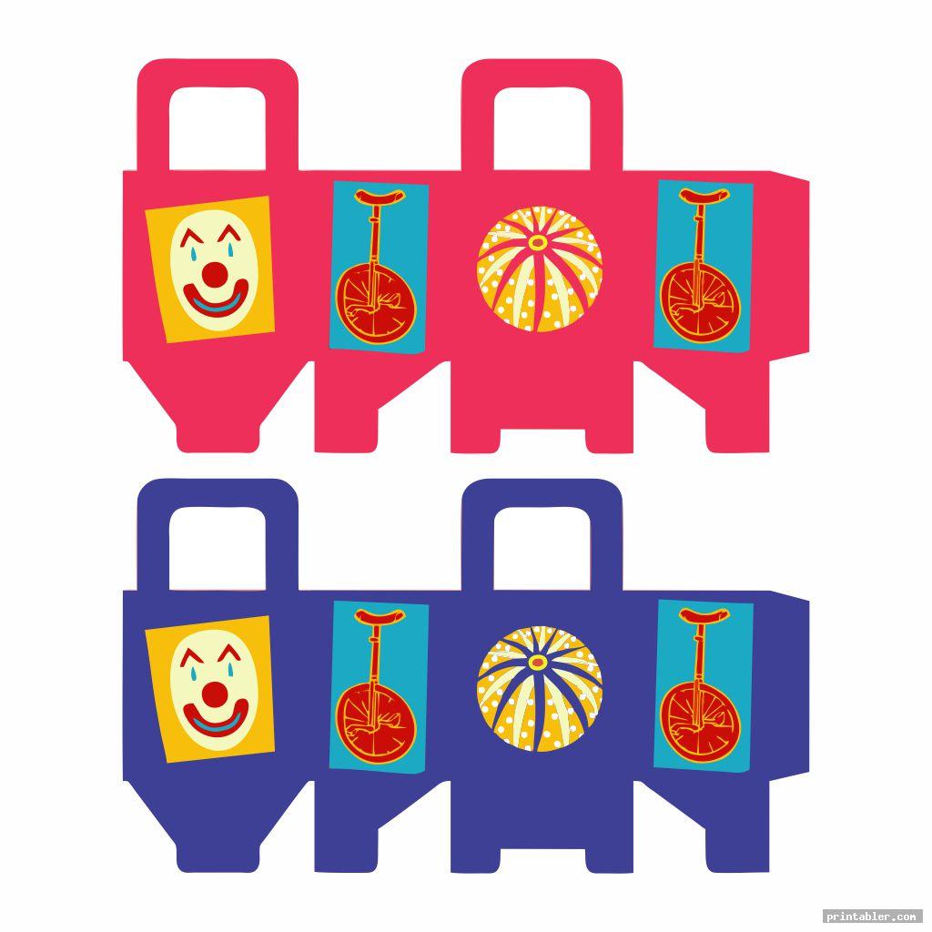 box printable circus crafts