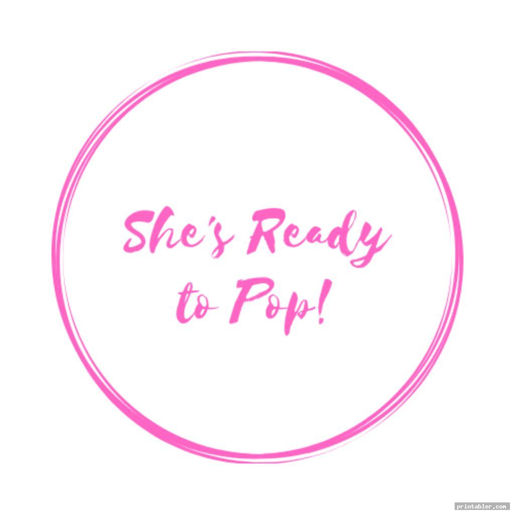 elegant pink ready to pop printable