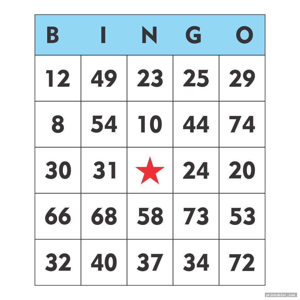 Printable Bingo Numbers 175