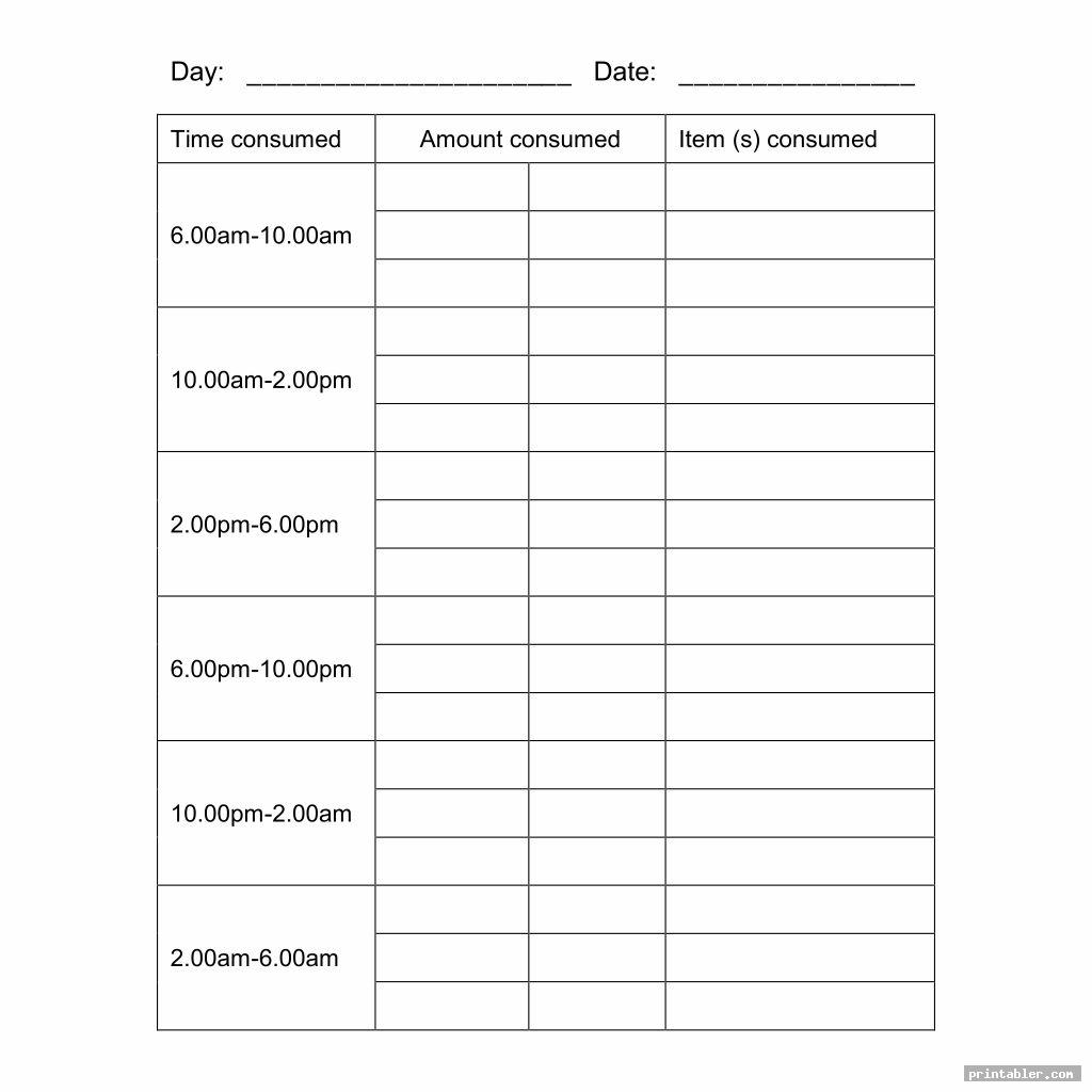 Printable Fluid Restriction Chart Printable Word Searches