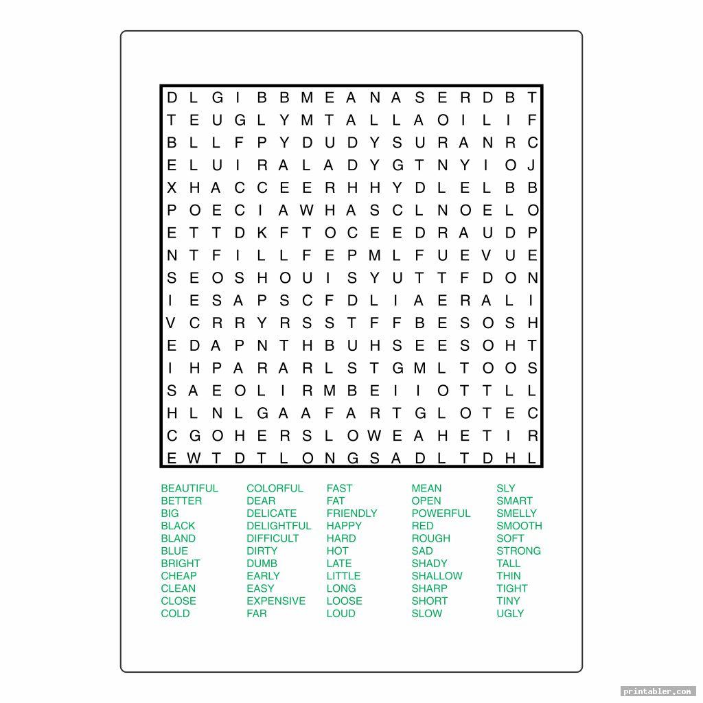 100 Word Search Printable Printable Templates