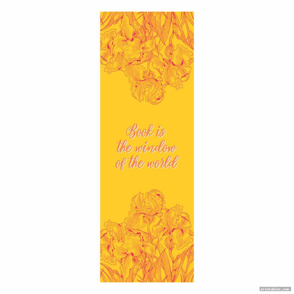 beautiful printable bookmarks with flowers with color