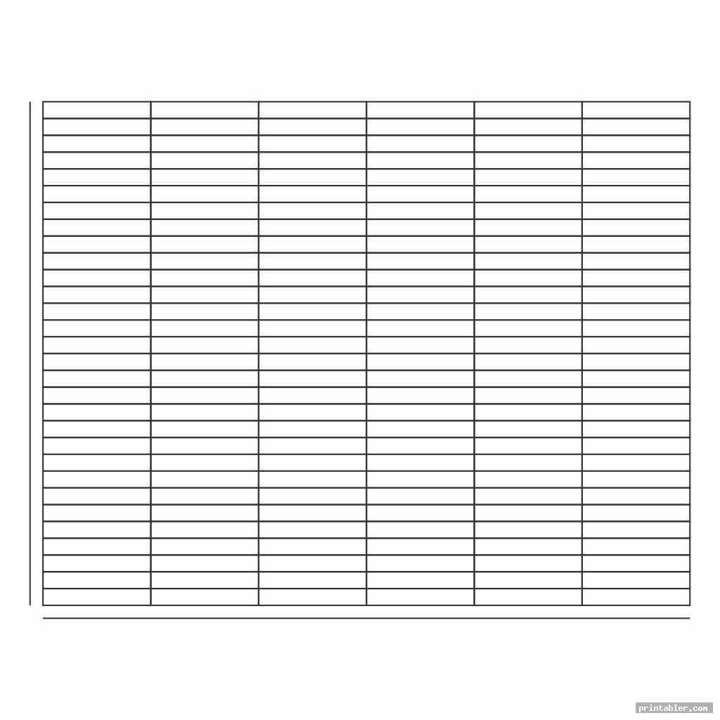 Printable Blank Chart Templates