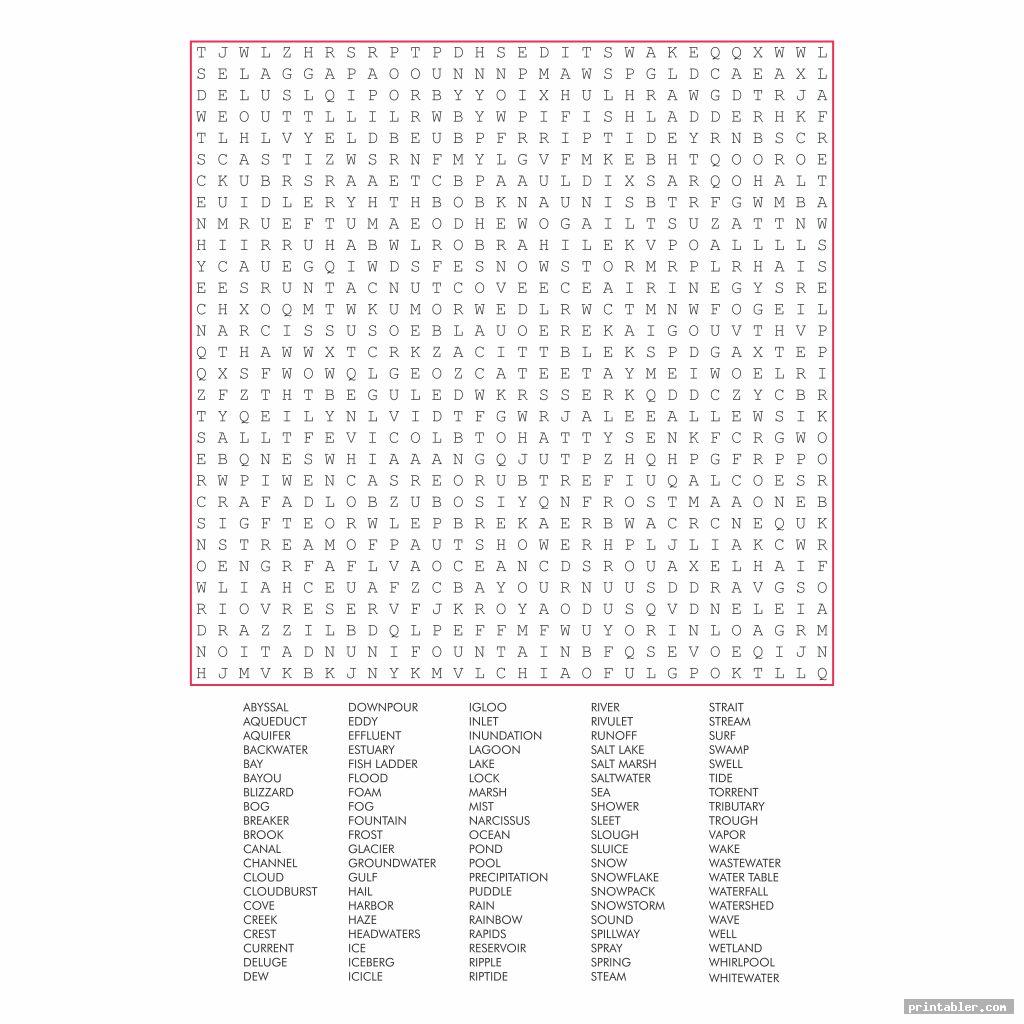 100 Word Printable Word Search Printable Word Searches