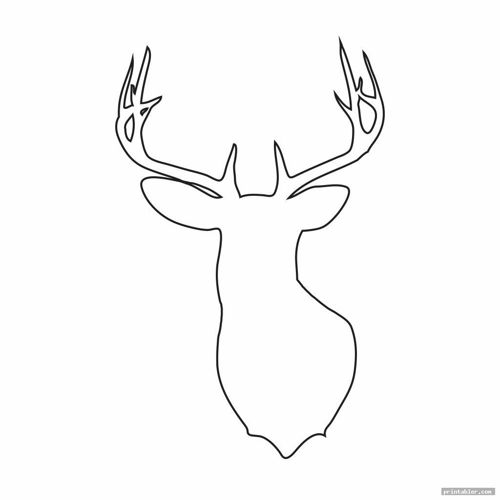 Deer Head Stencil Printable