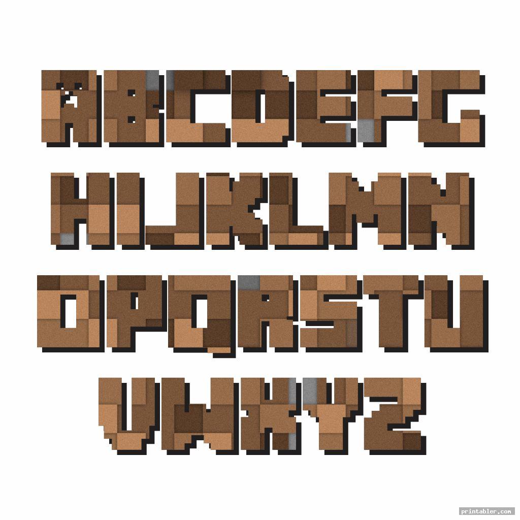 Minecraft Alphabet Printable Printable Word Searches