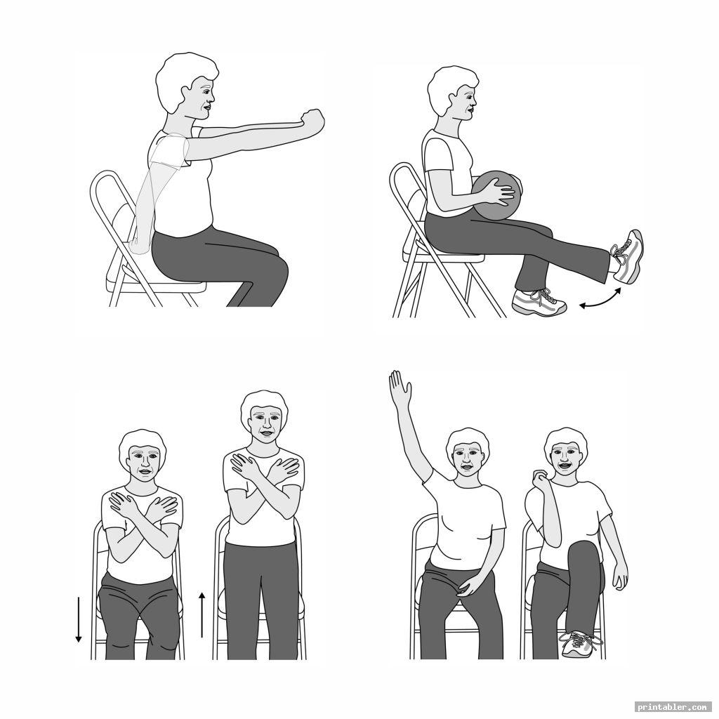 printable chair yoga exercises for seniors gridgitcom