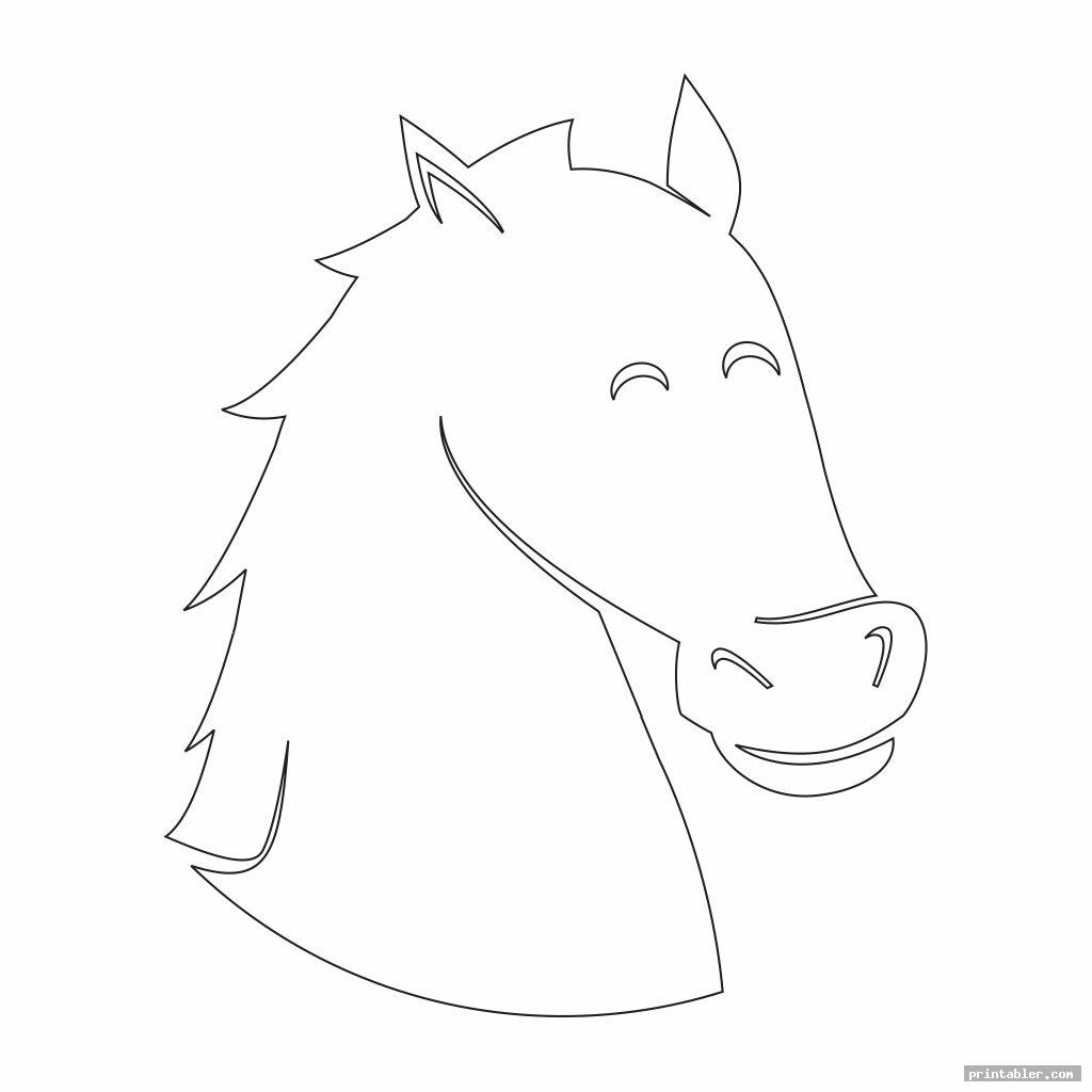 Horse Head Template Printable