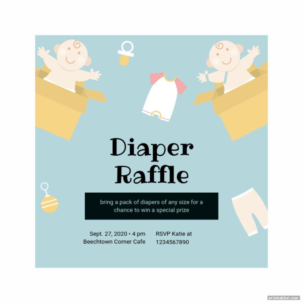 Printable Diaper Raffle Sign Gridgit com