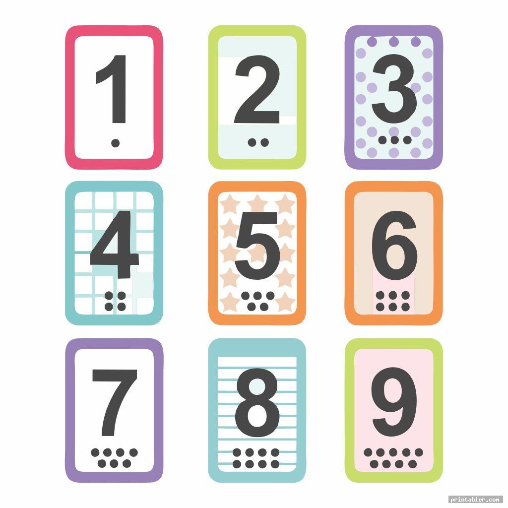Number Flashcards Printable Number Flash Cards Teach The Best
