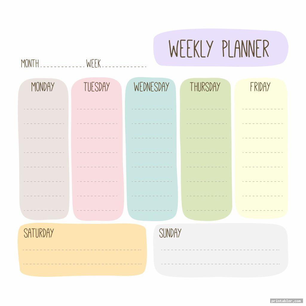 Weekly Planner Printable Gridgit