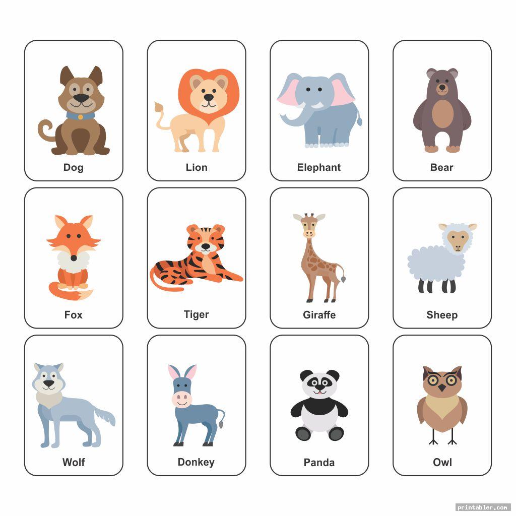 Animal Cards Printable Free