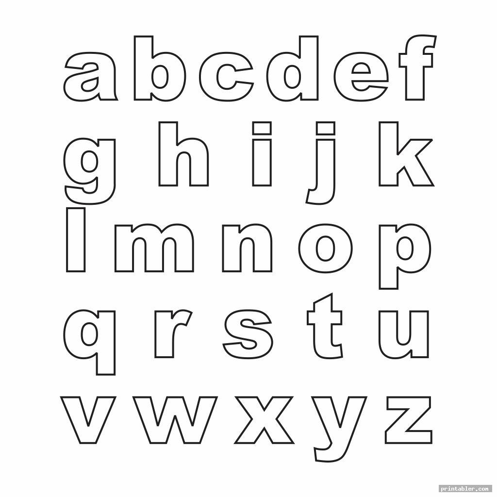Printable Block Letters Small Medium - Gridgit.com