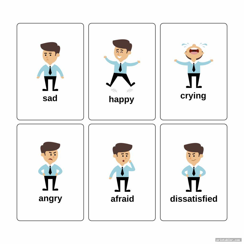 printable emotion cards image free