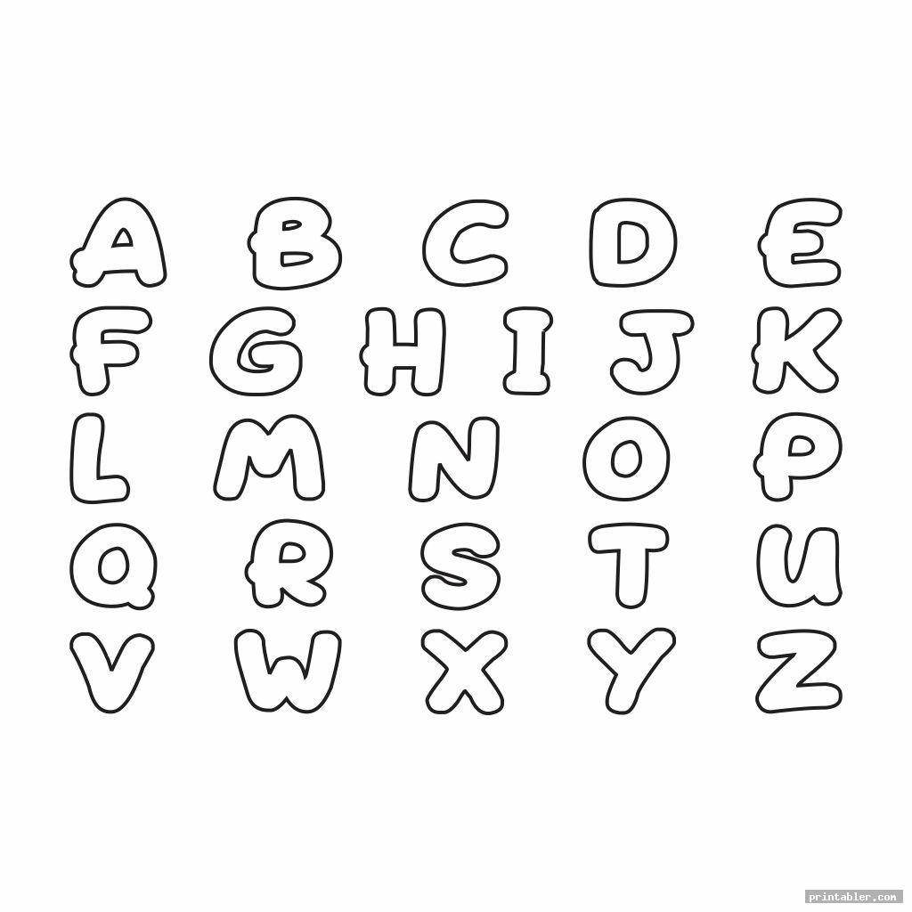Cute Printable Bubble Letters - Gridgit.com