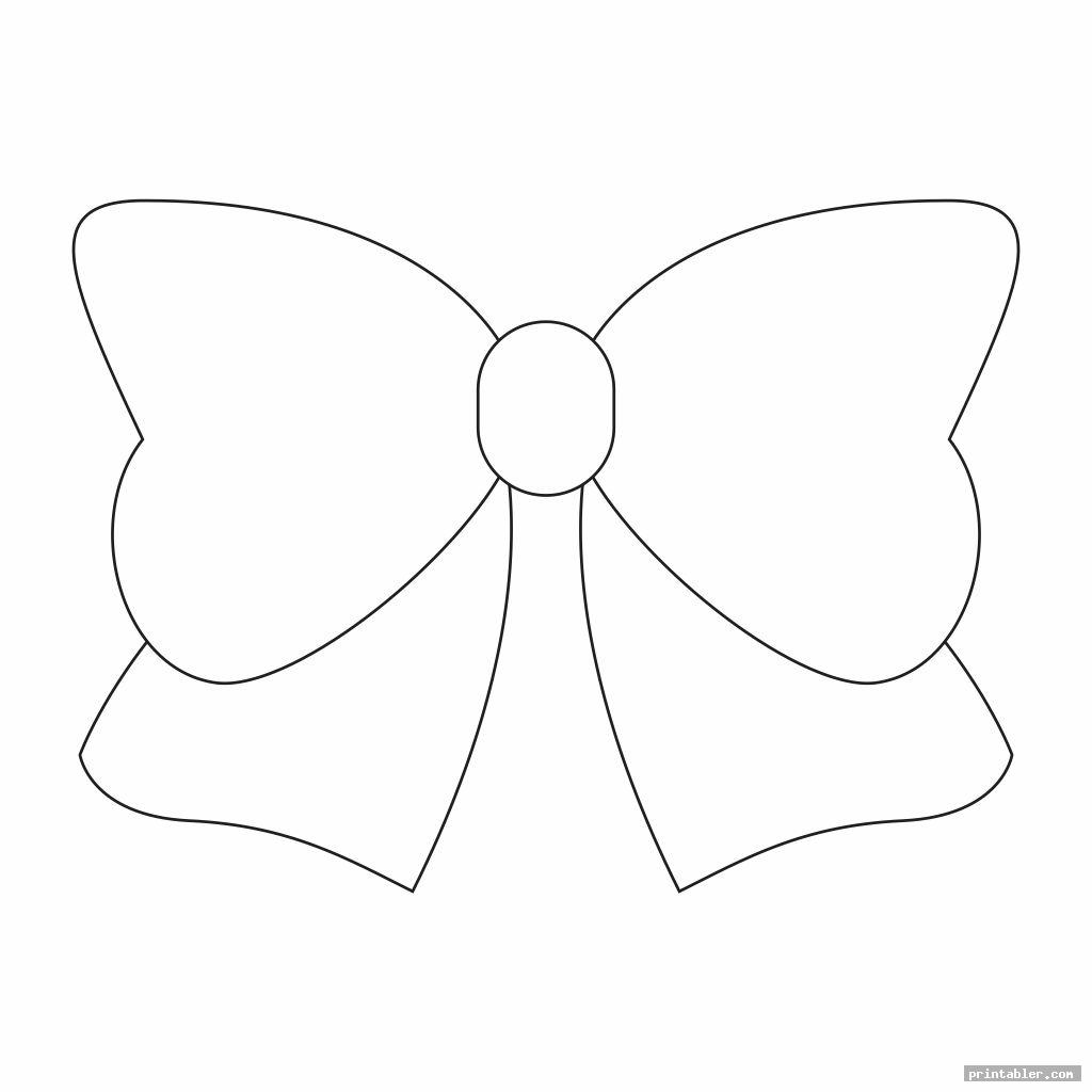 Cheer Bow Template Printable Gridgit