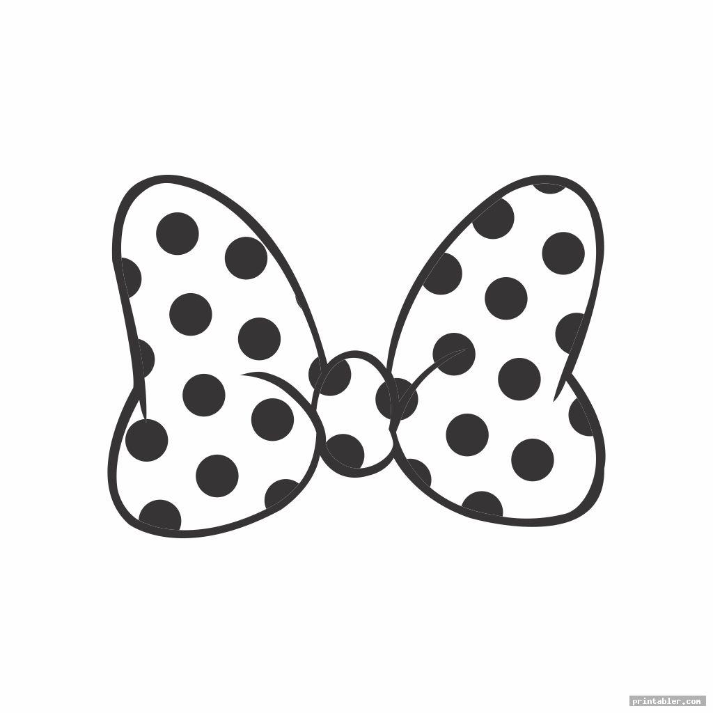 minnie mouse bow silhouette template