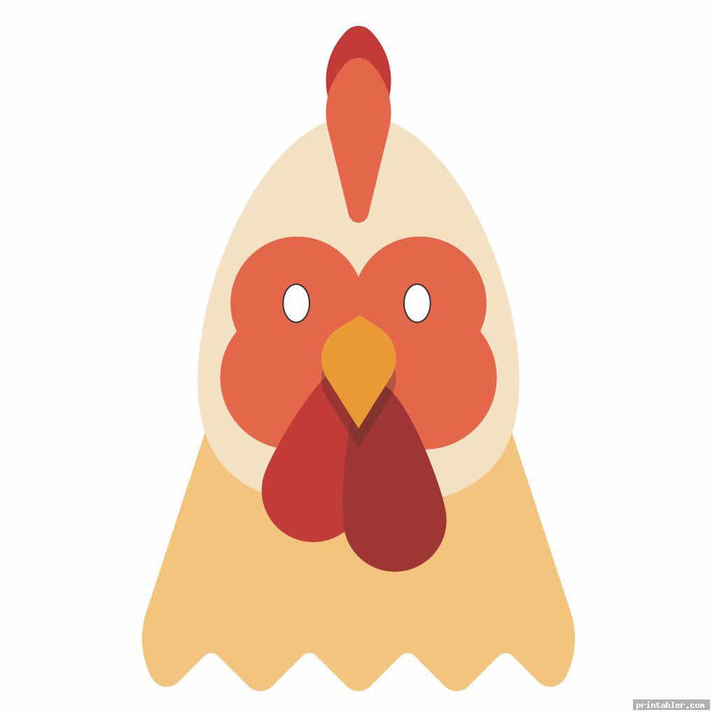 Rooster Mask Template Printable Gridgit