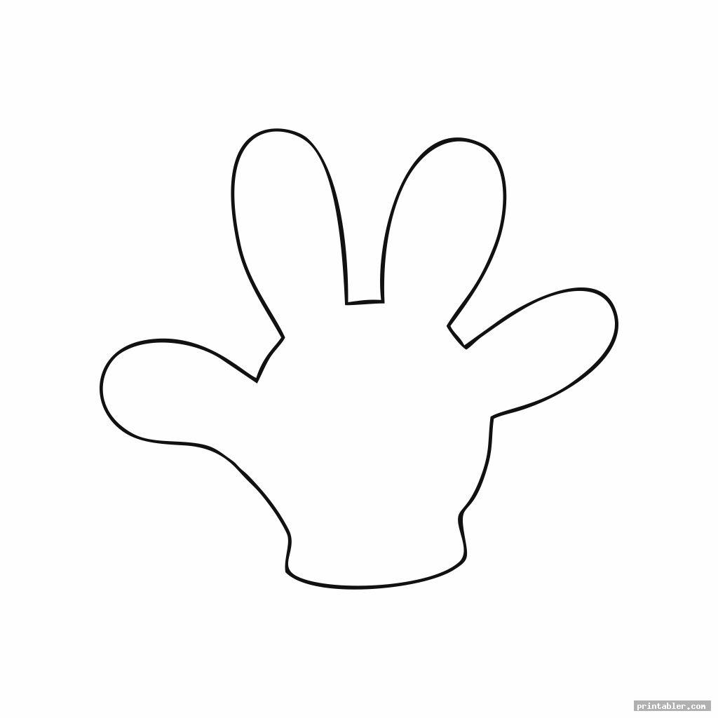 Mickey Mouse Glove Template Printable Gridgit