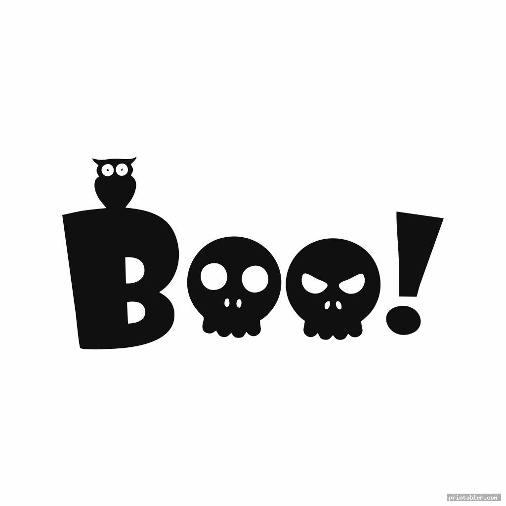 Boo Letters Printable - Ghost, Pumpkin, Cool! - Gridgit.com