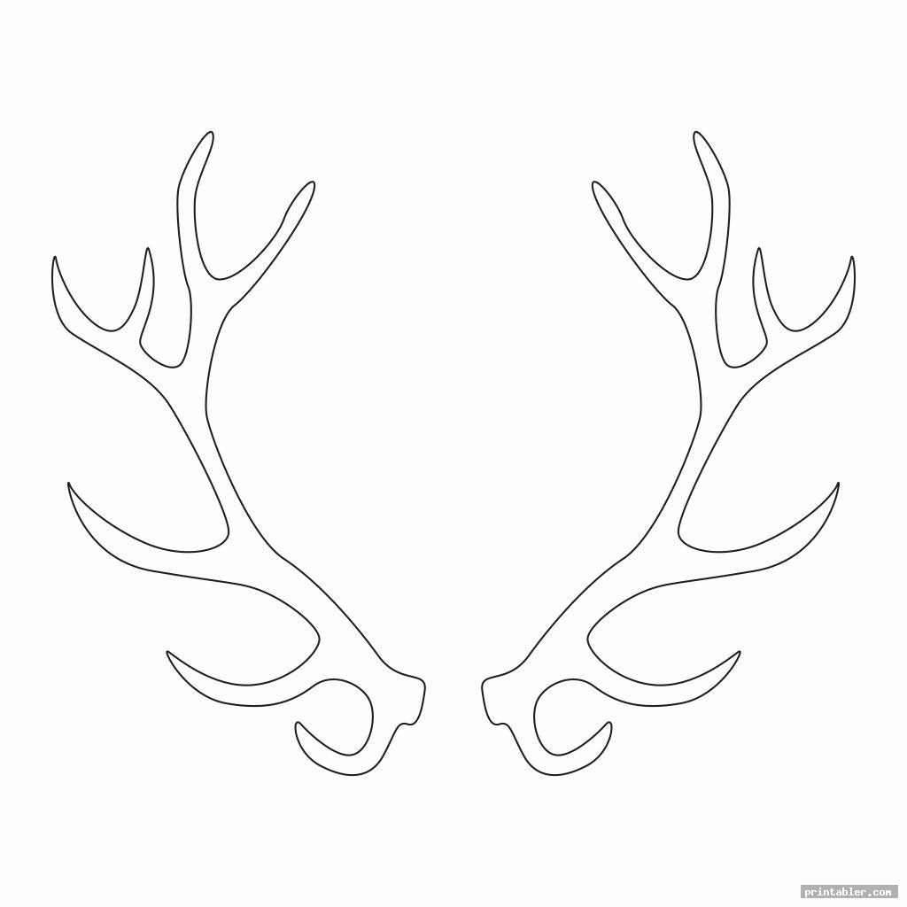 Deer Antler Template Printable Gridgit