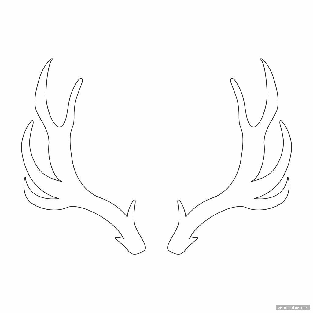 Deer Antler Template Printable Gridgit