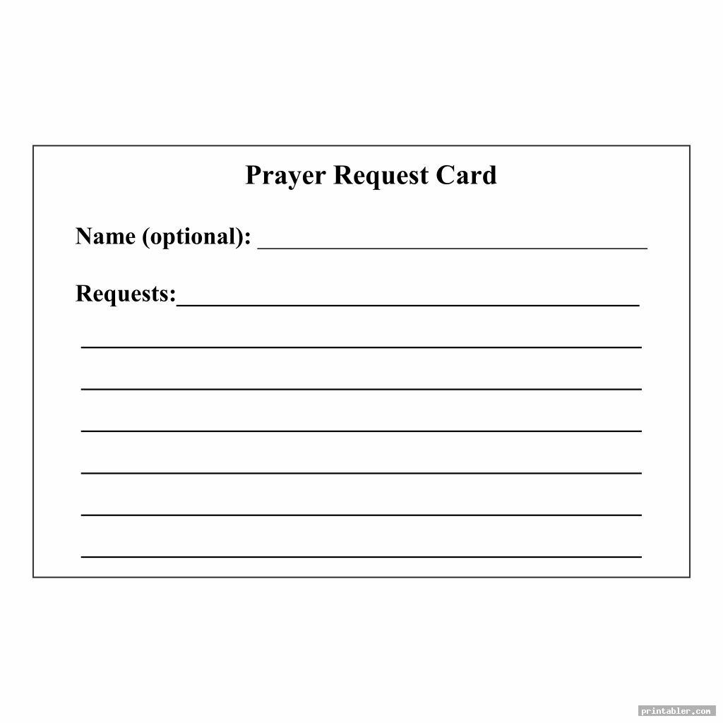 Prayer Request Cards Printable Gridgit com
