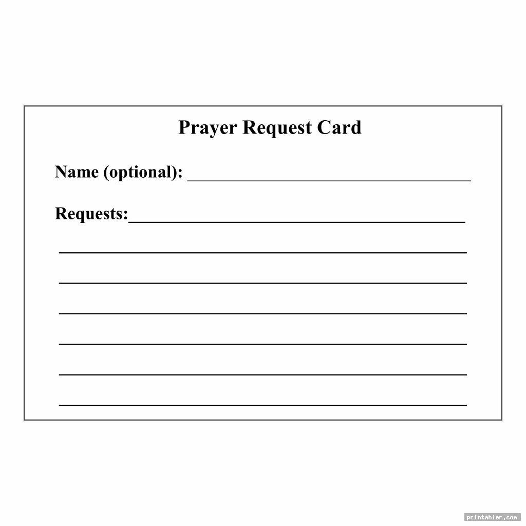 Prayer Request Cards Printable Gridgit