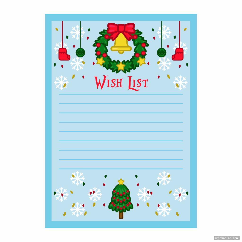 Birthday Wish List Template Printable - Gridgit.com