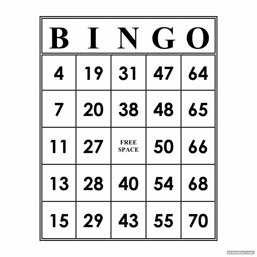 Bingo Call Sheet Printable - Gridgit.com