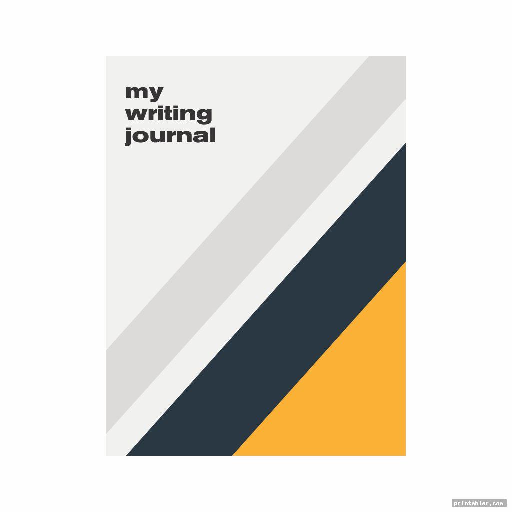 Writing Journal Cover Printable Gridgit com