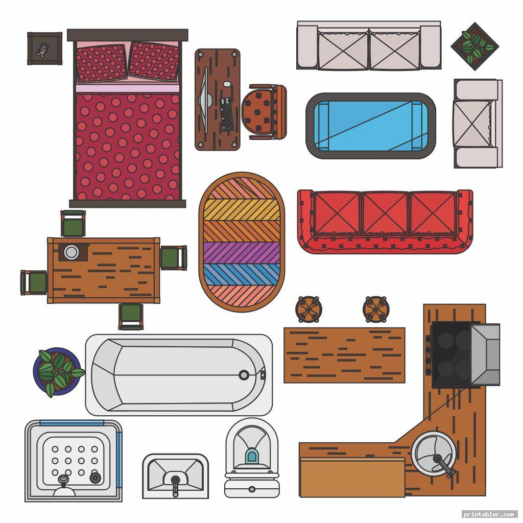 Scale Furniture Templates Free Printable Image To U